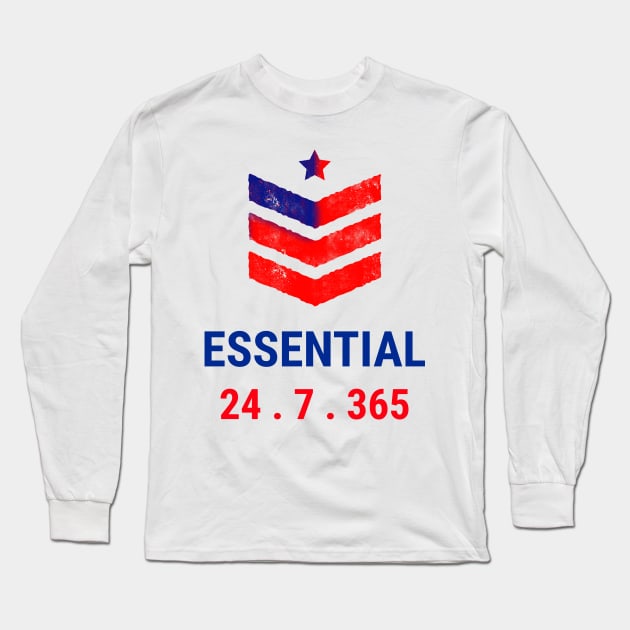 Essential 24.7.365 (Ranks) Long Sleeve T-Shirt by M is for Max